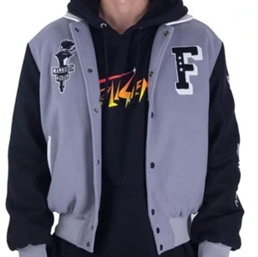 Nelk Boys Full Send Letterman Jacket New